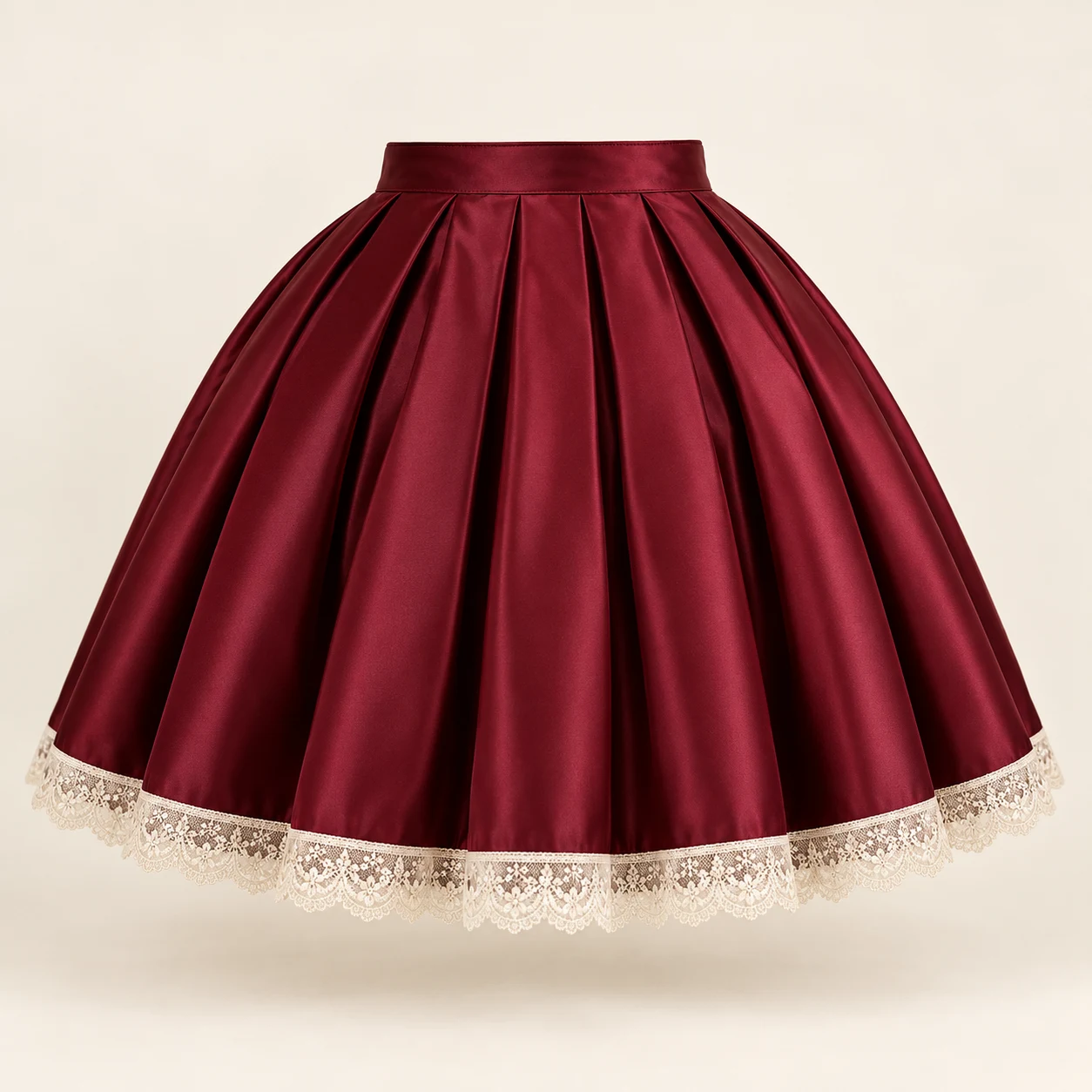 Burgundy Waltz Skirt in Burgundy, front view